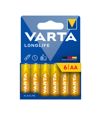 VARTA leelispatareid blisterpakendis – LONGLIFE LR06, 6 tk