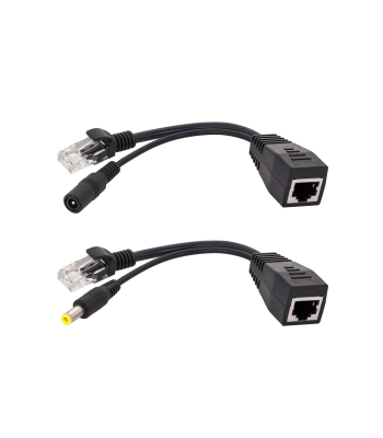 PoE-adapter LAN-võrguseadmetele, must
