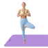 Võimlemismatt jooga, pilatese ja fitnessi jaoks, REBEL ACTIVE, 200x115cm, 1cm