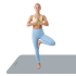 Võimlemismatt jooga, pilatese ja fitnessi jaoks REBEL ACTIVE, 200 × 115 cm, 1 cm