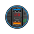 FM-saatja autosse Bluetooth-funktsiooniga (2 × USB + USB-C)