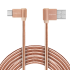 Kruger&Matz USB-kaabel nurga all olevate USB- ja USB-C-pistikutega, 1m, 3A