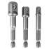 WUBER kuuskantvarrega padruniadapterite komplekt, 3 tk, 1/4″