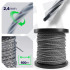 WUBER tugevdatud keerdruudukujuline trimmerijõhv +CORE W00607 2.4 mm 100 m