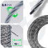 Tugevdatud keerutatud ruutprofiiliga trimmerijõhv WUBER +CORE W00610, 2.4 mm, 15 m