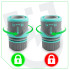 Aqua Stopiga vooliku kiirliitmik WUBER W00704, 1/2