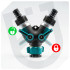 Metallist aiavooliku kahe väljundiga veejagaja adapteriga WUBER W00710, G 3/4″ (26,5 mm) ja G 1/2″ (21 mm)