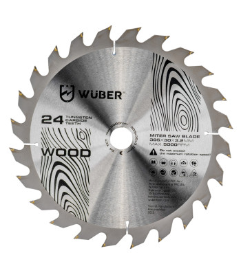 WUBER kõvasulamhammastega ketassaeketas puidule W00740, 305x30 mm, 24T