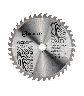WUBER kõvasulamhammastega ketassaeketas puidule W00741, 305x30 mm, 40T