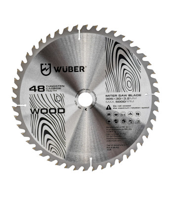 WUBER kõvasulamhammastega ketassaeketas puidule W00742 305x30 mm 48T