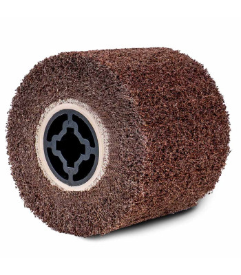 Mittekootud nailonabrasiivfliisist silinderrull satineerimismasinale, WUBER P180, 120 × 100 mm