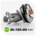 Võsalõikuri nurkreduktor WUBER W00900 9T 28 mm