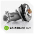 Võsalõikuri nurkreduktor WUBER W00903 9T 26 mm