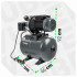 Üheastmeline hüdrofooriga veepump WUBER W11014 50L