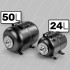WUBER horisontaalne membraaniga hüdrofooripaak W11017, 24 l