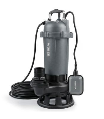 Purustiga sukelpump puhta ja reovee ning septikute jaoks, ujuklülitiga, WUBER W11022 1500W