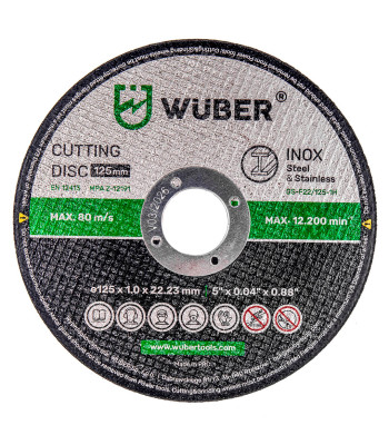 Wuber metallilõikeketas W17012 125x1.0mm