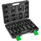Wuber kuuskant-löökpadrunite komplekt kohvris, 16 tk, 1/2”, 8–32 mm