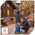 Gaasiga terrassisoojendi WUBER, tumehall, 13 kW, W16065