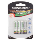 Laetavad patareid, 4 tk, kuni 2700 mAh, AAA R3