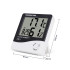 Elektrooniline LCD-sisetermomeeter õhutemperatuuri ja -niiskuse mõõtmiseks, kella, kuupäeva ja alarmiga, 9,7 × 10 × 2 cm
