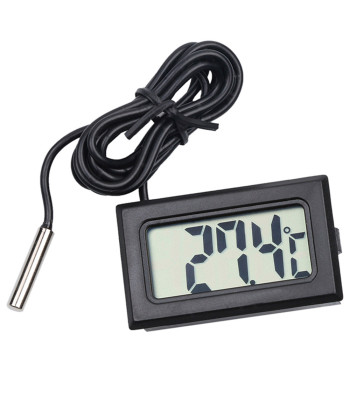 LCD-ekraaniga paneeltermomeeter sondiga, -50–110 °C, 5 × 3 × 1,6 cm