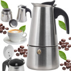 Itaalia kohvikann espresso valmistamiseks, roostevaba teras, 6 tassi, 300ml