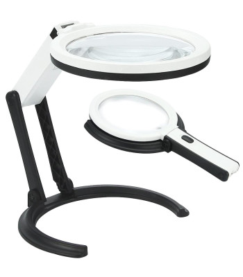 Valgustusega kokkupandav juveliiriluup, 10 LED-i, 1,8x 138mm, 5x 25mm