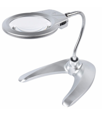 Professionaalne LED-laualuup reguleeritava varrega, 2 LED-i, 2x/6x