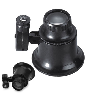 LED-valgustusega juveliiriluup, 20x