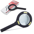 Käeshoitav lugemisluup 3 SMD LED-iga, 3x, 80 mm