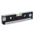 Laserlood LED-valgustuse ja mõõdulindiga, 24,5cm x 2,8cm x 6cm