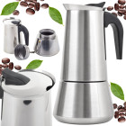 Itaalia kohvikann espresso valmistamiseks, roostevaba teras, 600 ml, 12 tassi