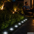 Hämarusanduriga päikesepaneeliga pinnasevalgustite komplekt, 8 led, 4 tk