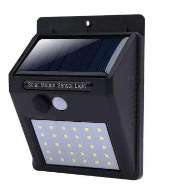 Liikumis- ja hämarusanduriga päikeselamp, 30 led smd