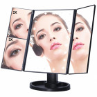 LED-valgustusega kosmeetikapeegel suurendusega 2x ja 3x, 22 LED-i