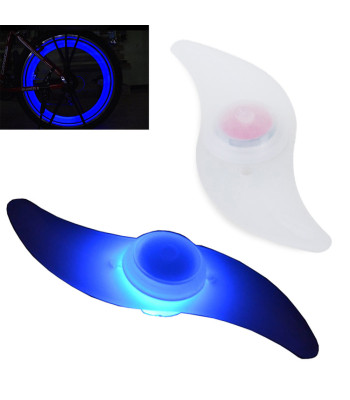 Sinine LED-kodaravalgusti jalgratta kodaratele, 13 cm × 4 cm