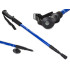 Reguleeritav kokkupandav Nordic walking kepp kompassi ja ANTI-Shock-süsteemiga, sinine, 1 tk, 64–135 cm