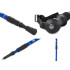 Reguleeritav kokkupandav Nordic walking kepp kompassi ja ANTI-Shock-süsteemiga, sinine, 1 tk, 64–135 cm