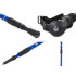 Reguleeritav kokkupandav Nordic walking kepp kompassi ja ANTI-Shock-süsteemiga, sinine, 1 tk, 64–135 cm