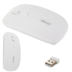 Juhtmeta optiline hiir, valge, slim, 2,4 GHz