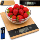 Bambusest elektrooniline köögikaal LCD-ekraaniga, 0–5 kg