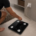 Analüütiline Bluetoothi-vannitoakaal klaasist platvormi ja LCD-ekraaniga, 180 kg