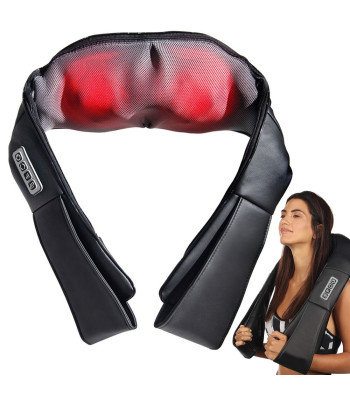 Shiatsu massaažiseade kaelale, seljale ja kehale 3D