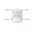 Isekleepuvad juhtmevabad cob led-lambid puldiga, 3 tk, 9 cm x 2 cm