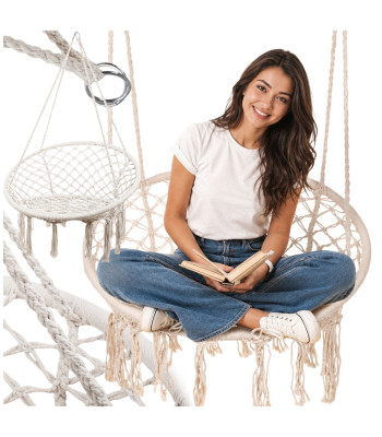 Boho-stiilis ripptool ja pesakiik aeda ning tuppa 80cm
