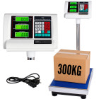 Elektrooniline platvormkaal LCD-ekraaniga, 300 kg, 40 x 50 cm