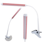 Varjuvaba klambriga LED-laualamp USB-toitega ja kahe valgusrežiimiga