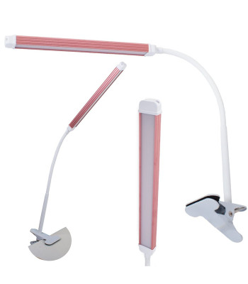 Varjuvaba klambriga LED-laualamp USB-toitega ja kahe valgusrežiimiga