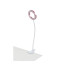 Klipsiga led-laualamp, valge-roosa, 24 led